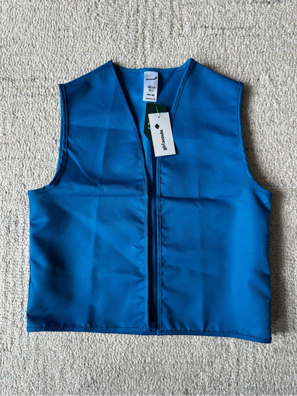 Girl Scouts Blue Kids Vest